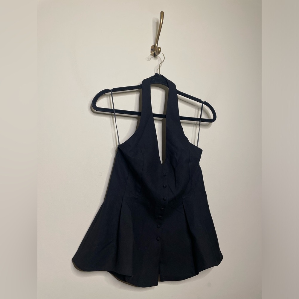 Reformation Auli Halter Top Black - Picture 7 of 9
